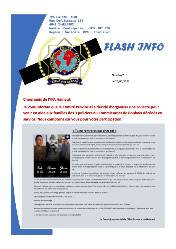 Flash info 2 2023